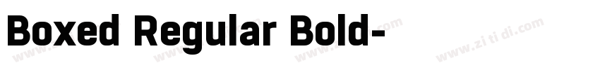 Boxed Regular Bold字体转换